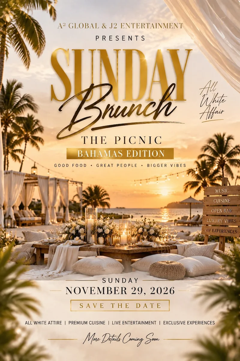All White Picnic Brunch event poster