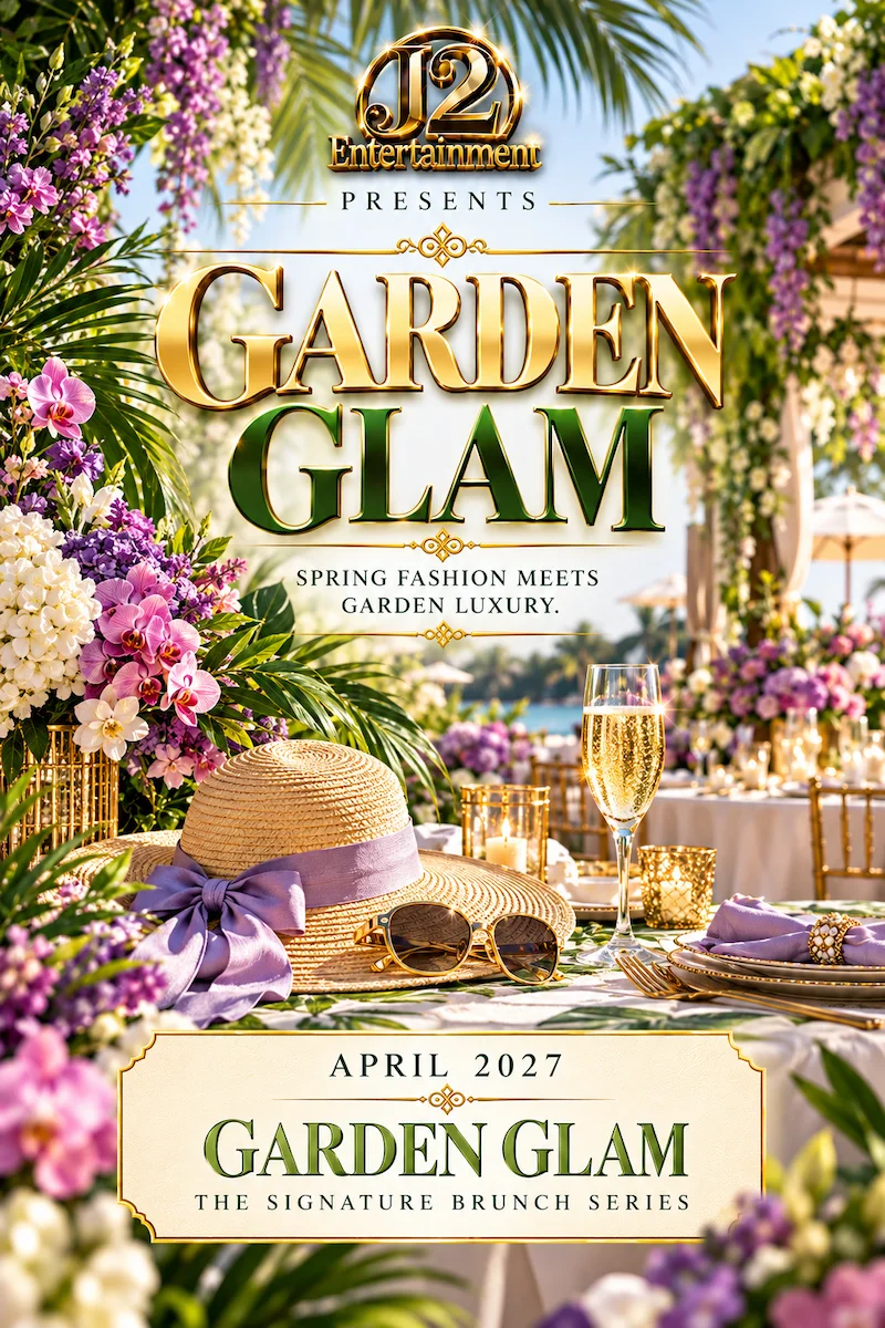 Garden Glam event poster