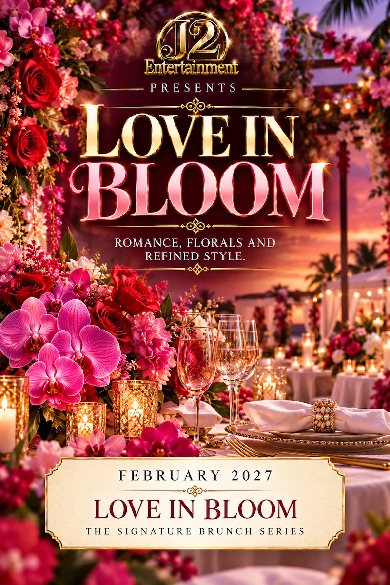 Love in Bloom event poster